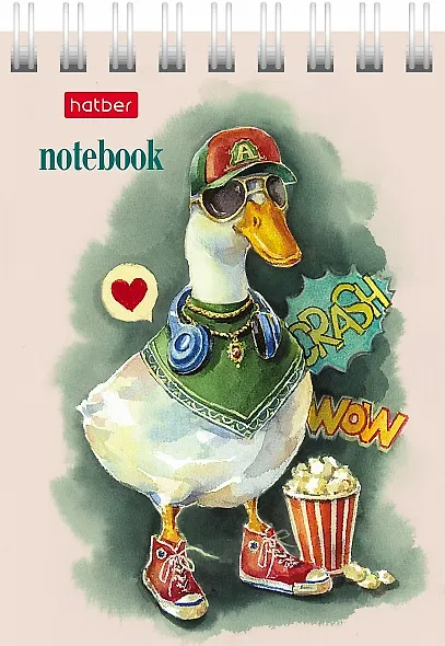 Блокнот А7 40л кл. "GUSSI" мел.картон, гребень, ассорти - фото 2