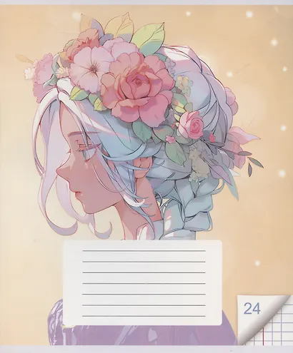 Тетрадь в клетку Listoff, "Красавицы (Универсальная плашка)", 24 листа, в ассортименте - фото 2