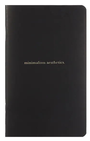 Планер недат. 32л 130*210 "Aesthetics", черный, мягк.переплет, ламинация, скрепка, тиснение золотой фольгой - фото 1