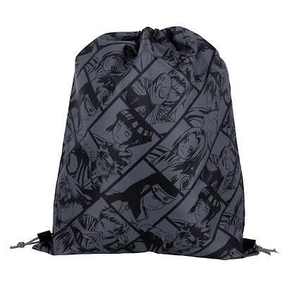 Мешок для сменной обуви "Naruto" 38*48см, серый, полиэстер - фото 3