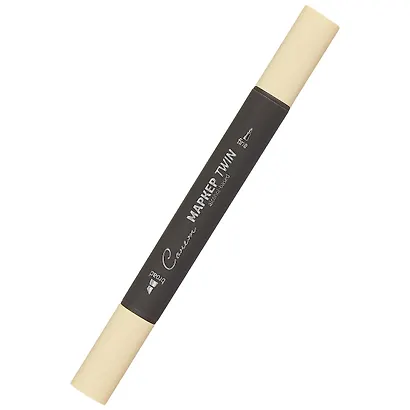 Маркер художественный "Сонет" кремовый, двухсторон., тонк. и широк.долото, Сонет - фото 1