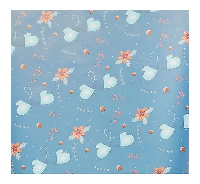 Бумага упаковочная 70*100см "Паттерн зима" НГ,инд.уп. - фото 3