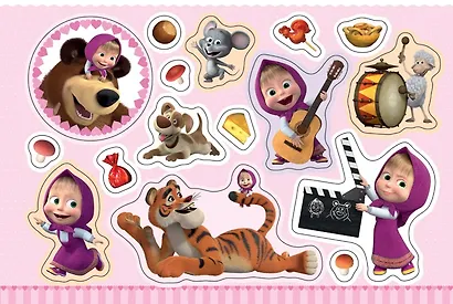 Маша и Медведь. Альбом наклеек - фото 2