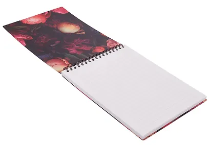 Блокнот А5, 80 листов в линейку, "Blossom", фиолетовый, на спирали - фото 3