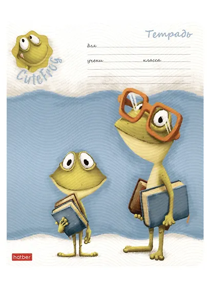 Тетрадь в клетку Hatber, "Лягушонок Ден", 12 листов, в ассортименте - фото 4