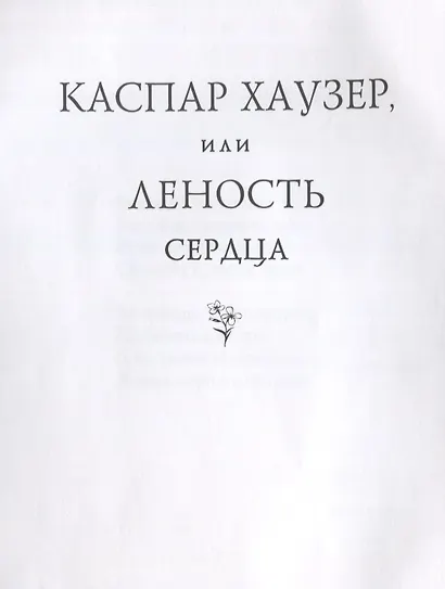 Каспар Хаузер, или Леность сердца - фото 5