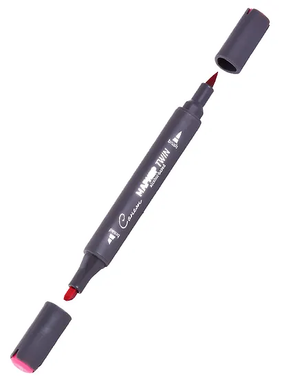 Маркер художественный "Сонет" Twin Brush глубокий красный, Сонет - фото 2