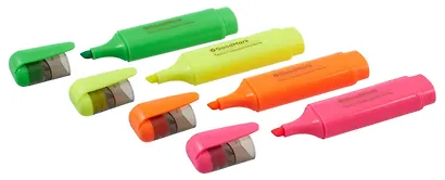 Текстовыделители 4 цвета 1-5 мм, флюоресцентые, GoodMark - фото 5