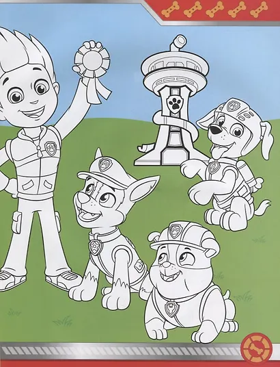 Щенячий патруль. Многоразовые наклейки с постером - фото 4