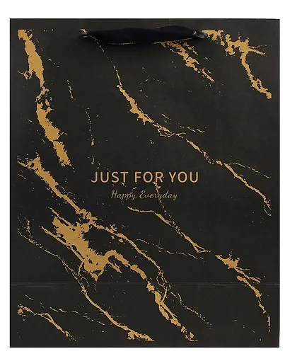 Пакет А4 32*26*12,5 "Black Marble" нейтр. бум.мат - фото 3