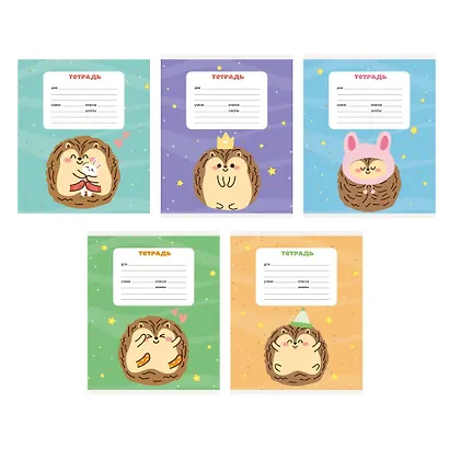 Тетрадь в клетку Listoff, "Ежики", 12 листов - фото 3