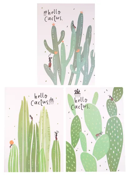 Тетрадь В5 "Hello Cactus", 36 л, линейка - фото 2