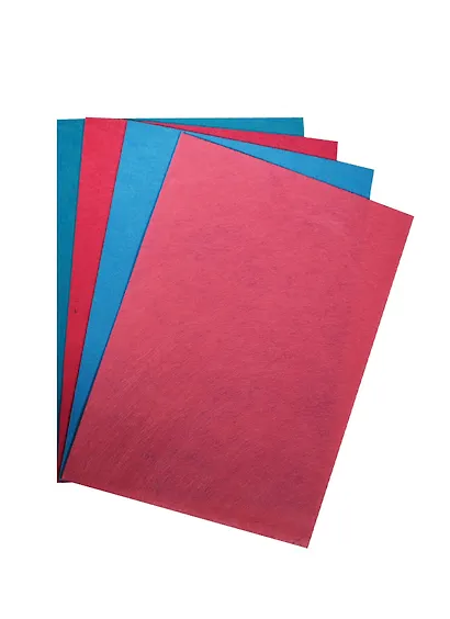 Набор д/творчества Листы фетра А4 4шт (розовый, фуксия, голубая, светло-голубая) (6069-20) - фото 1