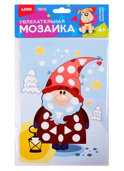 Набор для творчества LORI Увлекательная мозаика (набор малый) Гномик Км-020 - фото 1