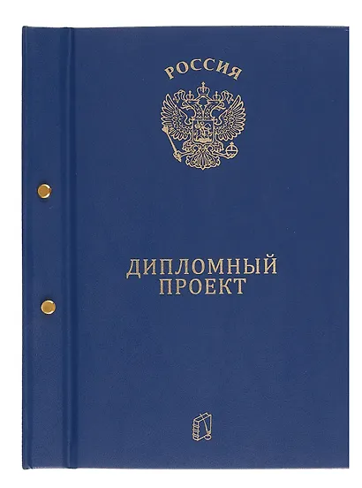 Обложка "Дипломный проект" ассорти, бумвинил - фото 1