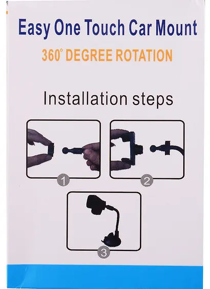 Держатель для телефона Автомобильный на присоске (18*7,5 см) (пластик) (коробка) - фото 2