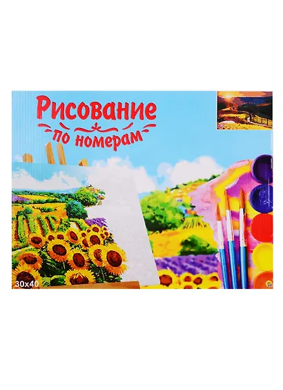 Набор для раскрашивания по номерам ТМ Рыжий Кот Холст Живописная дорога 30х40см Х-9137 - фото 1
