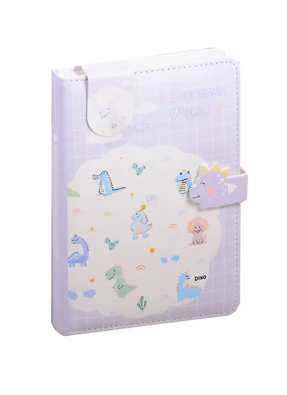 Блокнот с застежкой-динозавром "Dino world", 256 страниц, 13 х 19 см - фото 1