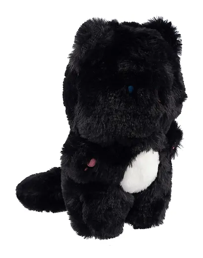 Мягкая игрушка Котик черный с белым брюшком (25см) (12-1253-202405-T26) - фото 2