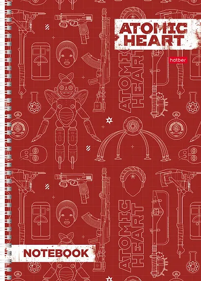 Тетрадь в клетку Hatber, Atomic Heart, А4, 96 листов, в ассортименте - фото 2