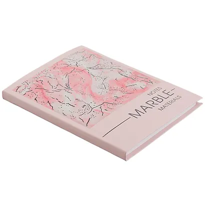 Записная книжка А6 80л тчк. "MATERIALS. MARBLE" интегр.обл., ламинация soft touch, тиснение фольгой - фото 2