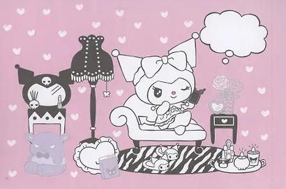 Открытки-раскраски с наклейками. Маленькая мечтательница - фото 3