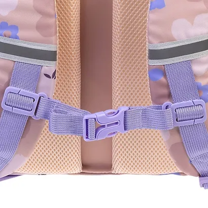 Рюкзак для девочек Милый зайчик 41*29*17,5см, 2 отделения, 3 кармана, светоотражающая нагрудная стяжка - фото 6