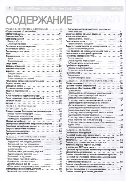 Mitsubishi Pajero Sport/Montero Sport/L 200 с 1996-2008 гг. Бензиновые двигатели 3.0. Турбодизель 2.5. Школа Авторемонта - фото 2