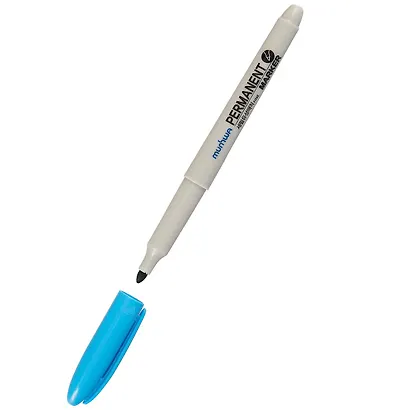 Маркер перманентный голубой - фото 2