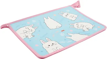 Папка для тетрадей А4 "Пушистики" 24,5*34*4см пластик, молния - фото 4