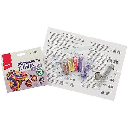 Набор для творчества LORI Полимерная глина. Украшения Яркие фантазии - фото 2