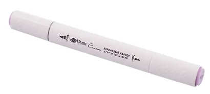 Маркер акриловый "Сонет" лиловый, двусторонний, перо кисть/пуля - фото 3