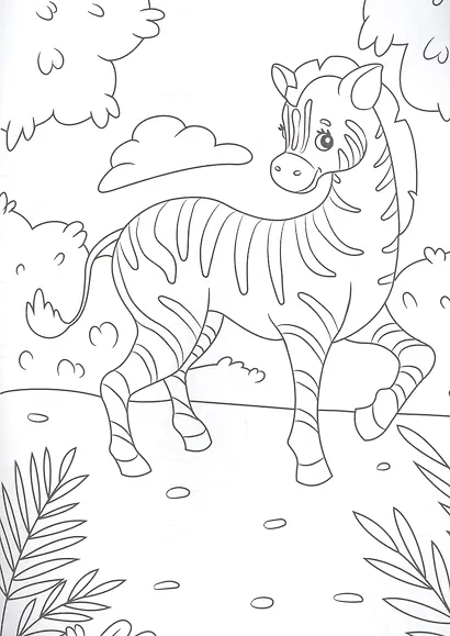 РАСКРАСКА А4 эконом. КТО ЖИВЕТ В ЗООПАРКЕ? - фото 4