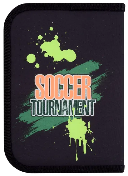 Пенал 1 отделение "Турнир" 19*13 см, молния - фото 3