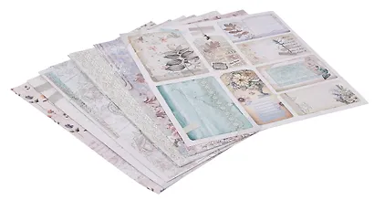 Бумага для скрапбукинга "Остров сокровищ", "В бежевых тонах", 30 х 30 см, двусторонняя, 12 листов - фото 3