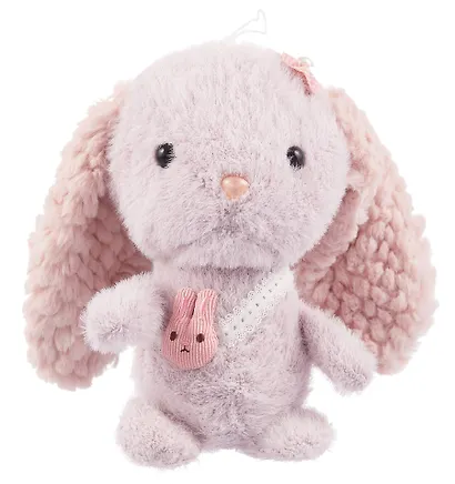 Мягкая игрушка Зайка волнистые ушки сиреневый - фото 1
