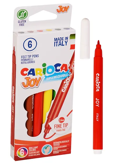 Фломастеры «Joy» Carioca, 6 цветов - фото 2