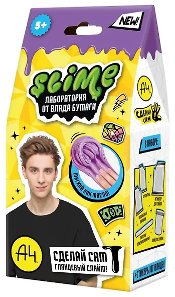 Игрушка для детей старше 5-и лет модели "Slime лаборатория" Влад А4, Butter slime 100 г - фото 1