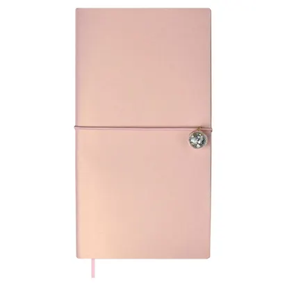 Записная книжка А6 96л розовая, мягкий переплет, стикеры+скрепки+брелок в комплекте, тонир.блок - фото 3