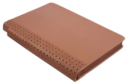 Ежедневник недат. А5 160л "Сариф" бежевый, иск.кожа, тв.переплет, перфорация, место для ручки, офсет, справ.мат-лы, закругл.углы, ляссе, инд.уп - фото 2