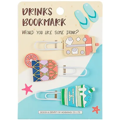 Набор Скрепки-закладки Summer Drinks (3 шт) (12-24730B-20210501) - фото 5