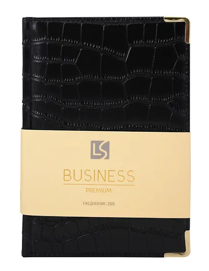 Ежедневник датированный 2026 год, А5, 176 листов, "Business Premium. Impact", черный - фото 1