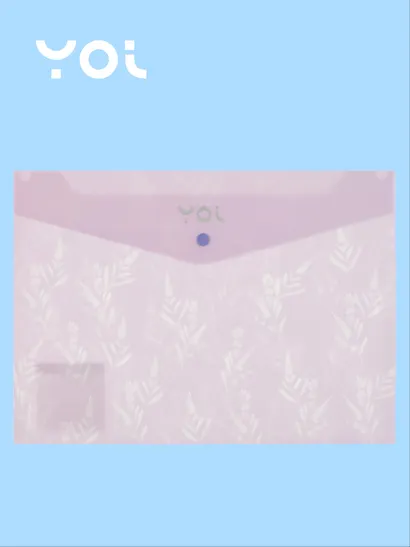 Папка-конверт А4 на кнопке "Lavender", ассорти, Yoi - фото 3
