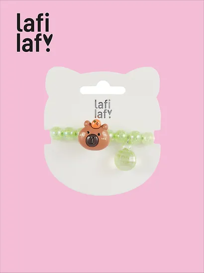 Резиночка Капибара мордочка перламутровая (пластик) (12-03916-B91) (Lafilaf) - фото 2