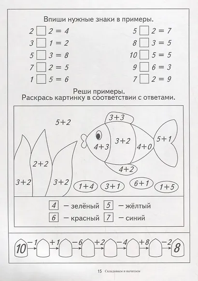 Папка дошкольника. Складываем и вычитаем - фото 2
