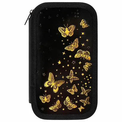 Пенал 2 отделения "Golden" 19*11 см - фото 5