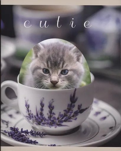 Тетрадь в клетку Listoff, "Чаепитие с милашками", 48 листов, в ассортименте - фото 3