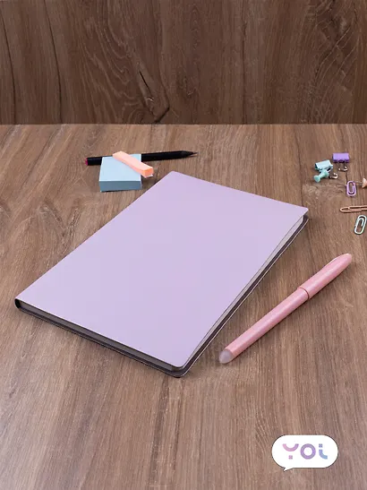 Книга для записей А5 80л кл. "Inspiration series" нежно-сиреневая, PU, Yoi - фото 6