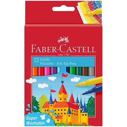 Фломастеры «Замок» Faber -Castell, 12 цветов - фото 1