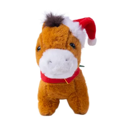 Брелок Символ года Лошадка в шапке (текстиль) (12см) (14-1253-202505-T34) - фото 2